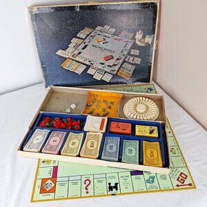 Vintage Monopoly Board Game Parker Brothers 1974 Anniversary Edition Metal Piece